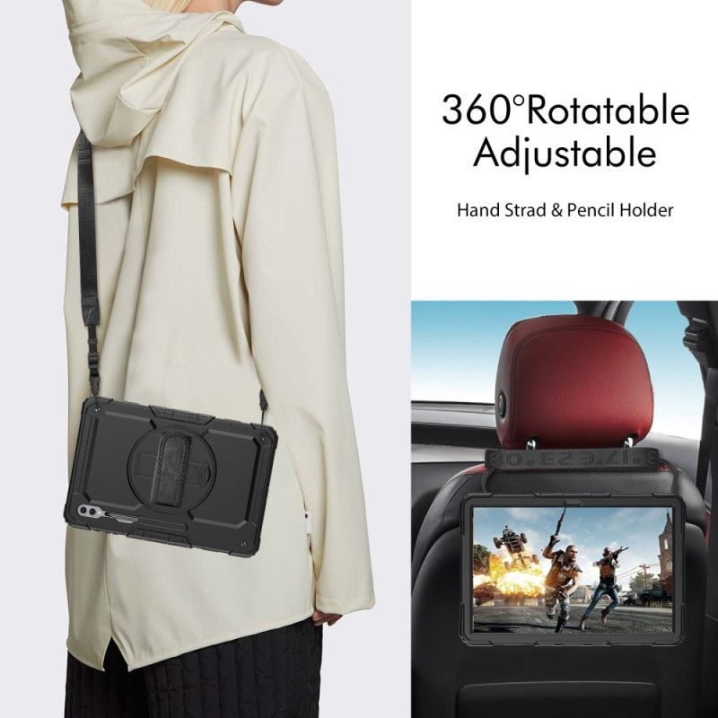 Coque Samsung Galaxy Tab S10 Ultra / S9 Ultra Support et Film de Protection Écran