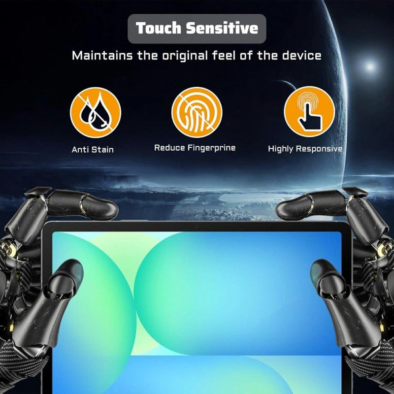 Coque Samsung Galaxy Tab S11 Transparente avec Protection d'Écran en Verre Trempé