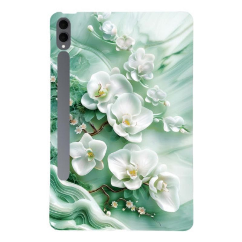 Coque Samsung Galaxy Tab S11 Ultra Fleurs de Jade