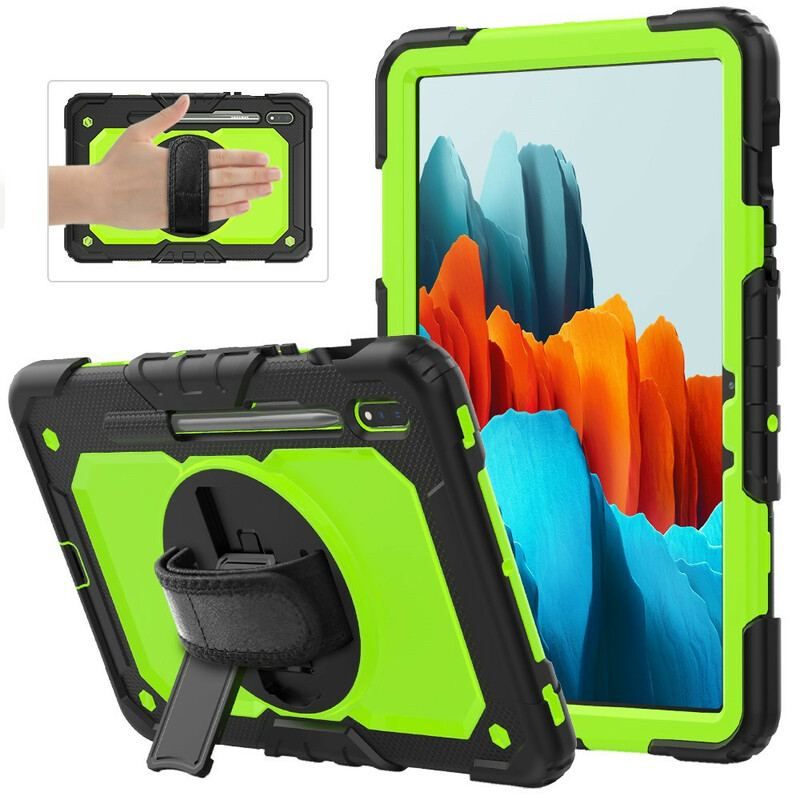 Coque Samsung Galaxy Tab S8 / Tab S7 Multi-Fonctionnelle Bicolore 2