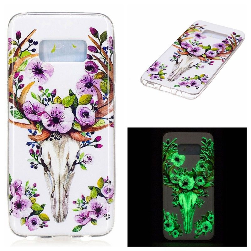 Coque Samsung Galaxy Wapiti Fleuri Fluorescente