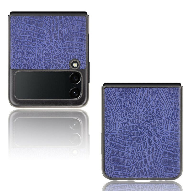 Coque Samsung Galaxy Z Flip 3 5G Effet Peau De Crocodile