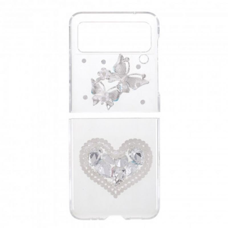 Coque Samsung Galaxy Z Flip 3 5G Pierres Précieuses Papillons