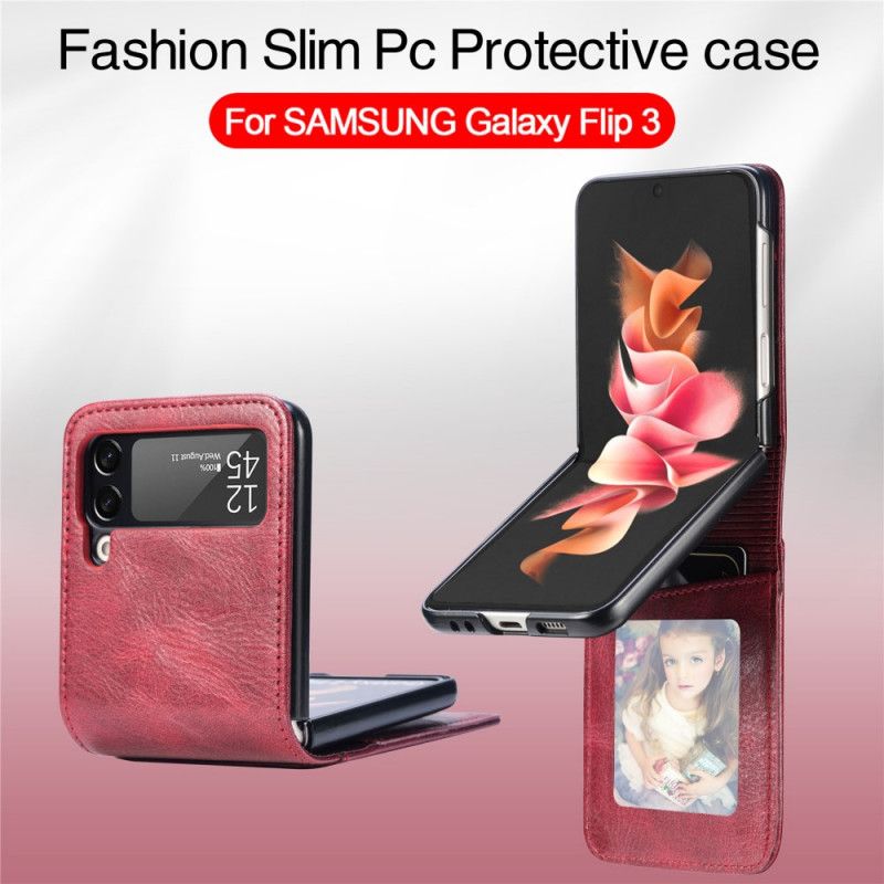 Coque Samsung Galaxy Z Flip 3 5G Style Cuir Portefeuille