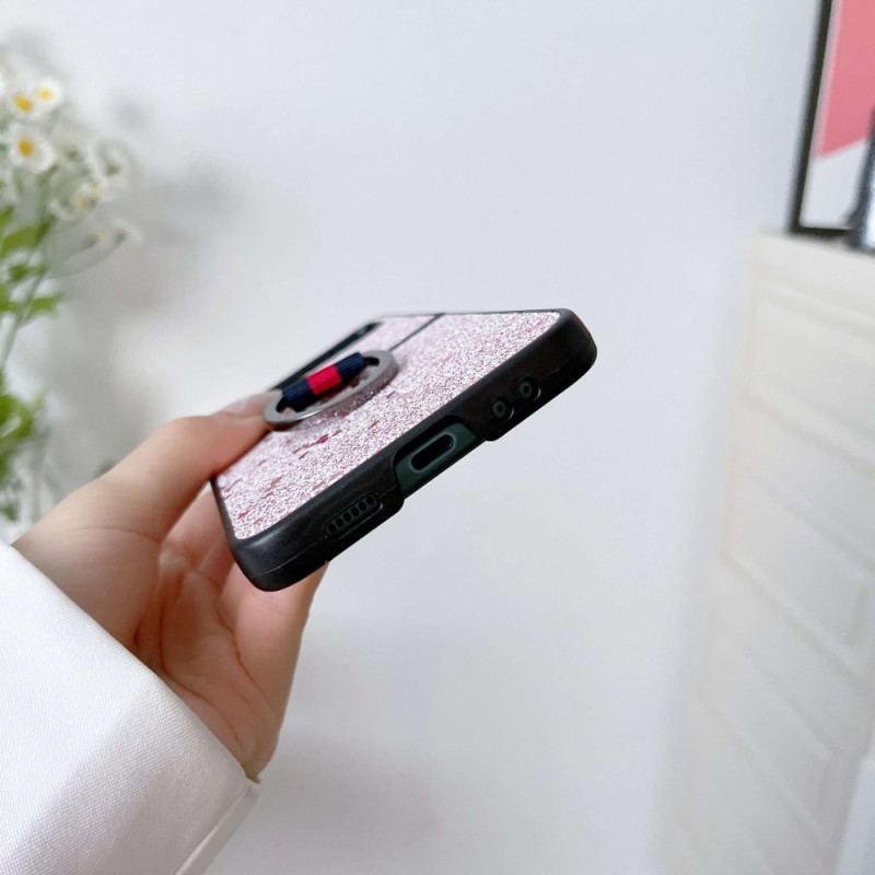 Coque Samsung Galaxy Z Flip 4 Paillettes avec Anneau