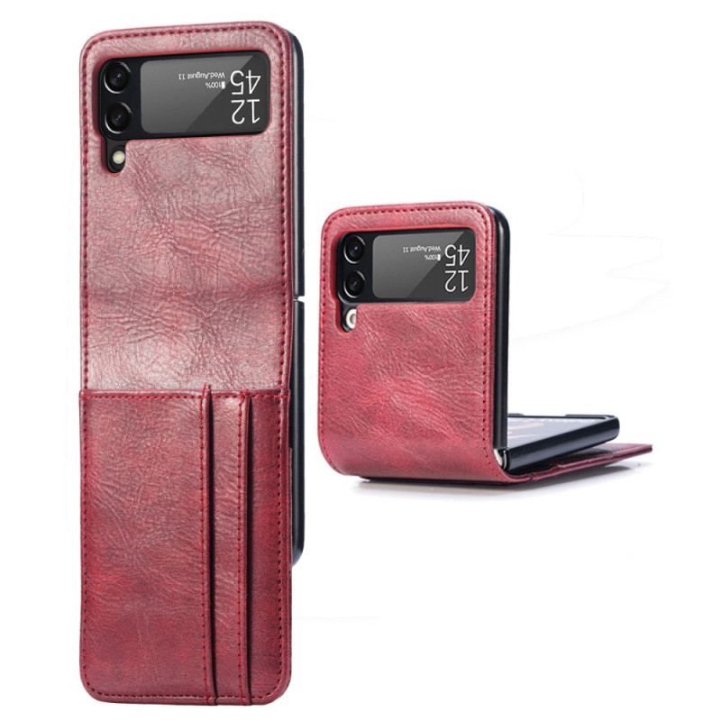 Coque Samsung Galaxy Z Flip 4 Style Cuir Porte-Cartes