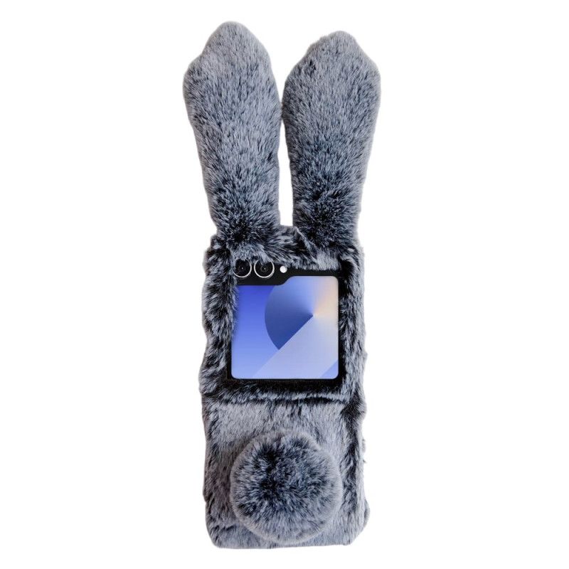 Coque Samsung Galaxy Z Flip 7 5G Oreilles de Lapin en Peluche