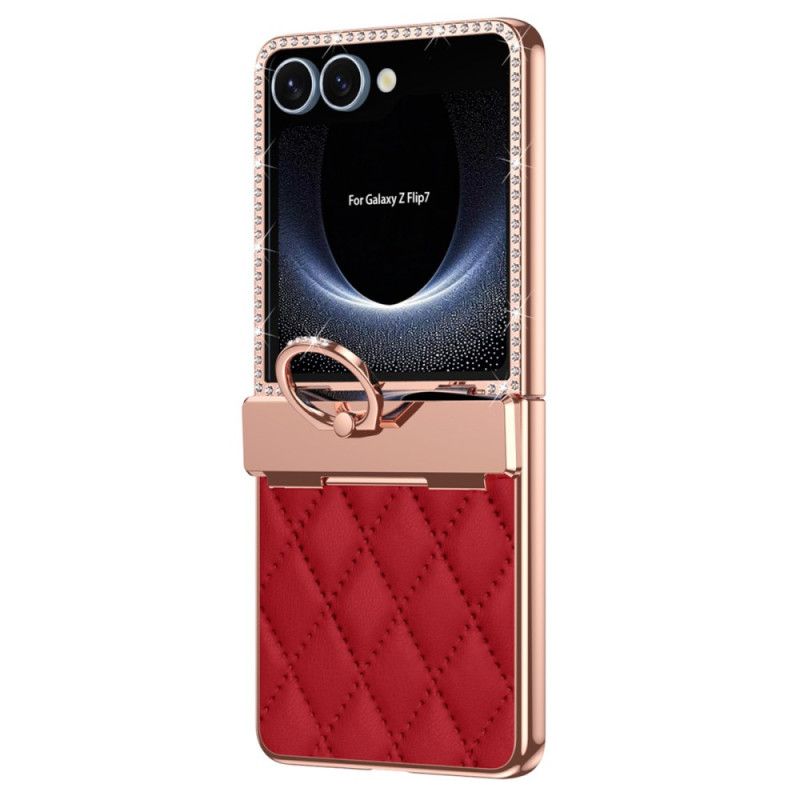 Coque Samsung Galaxy Z Flip 7 Anneau-Support et Protecteur Écran Arrière