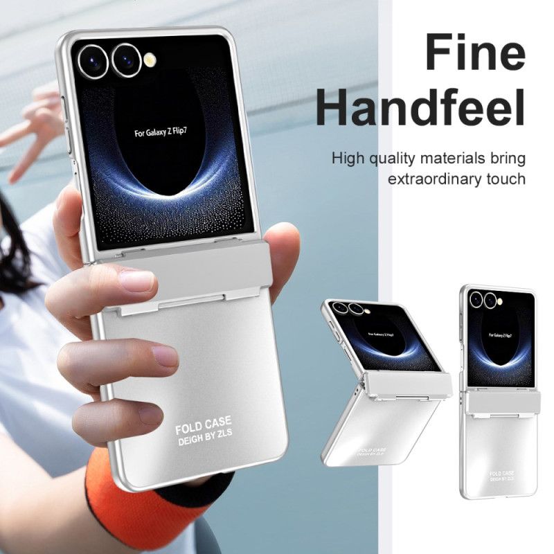 Coque Samsung Galaxy Z Flip 7 Effet Métal avec Charnière