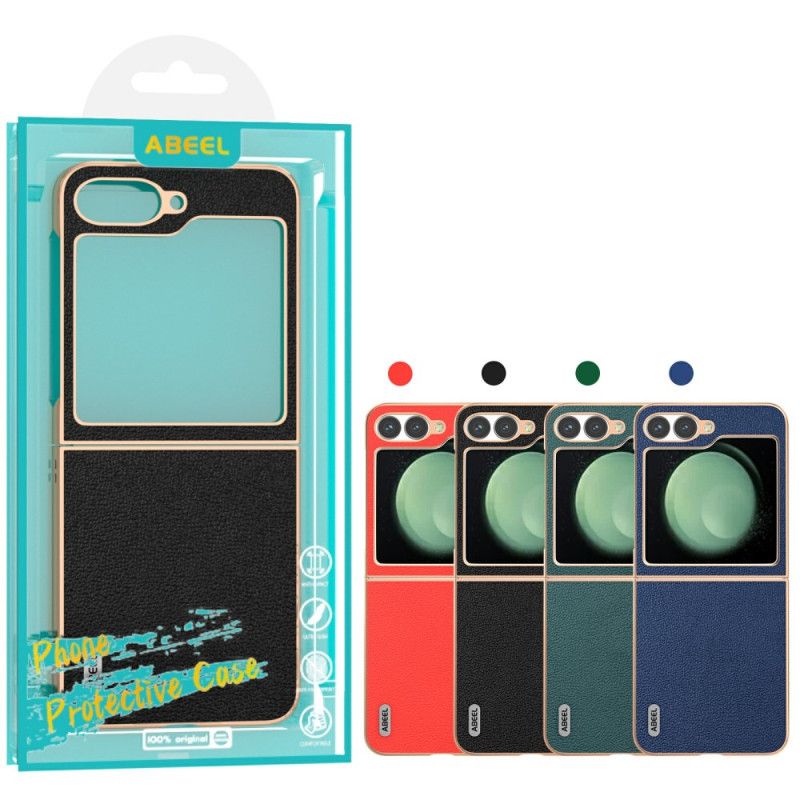 Coque Samsung Galaxy Z Flip 7 FE / Z Flip 6 Classique Cuir ABEEL