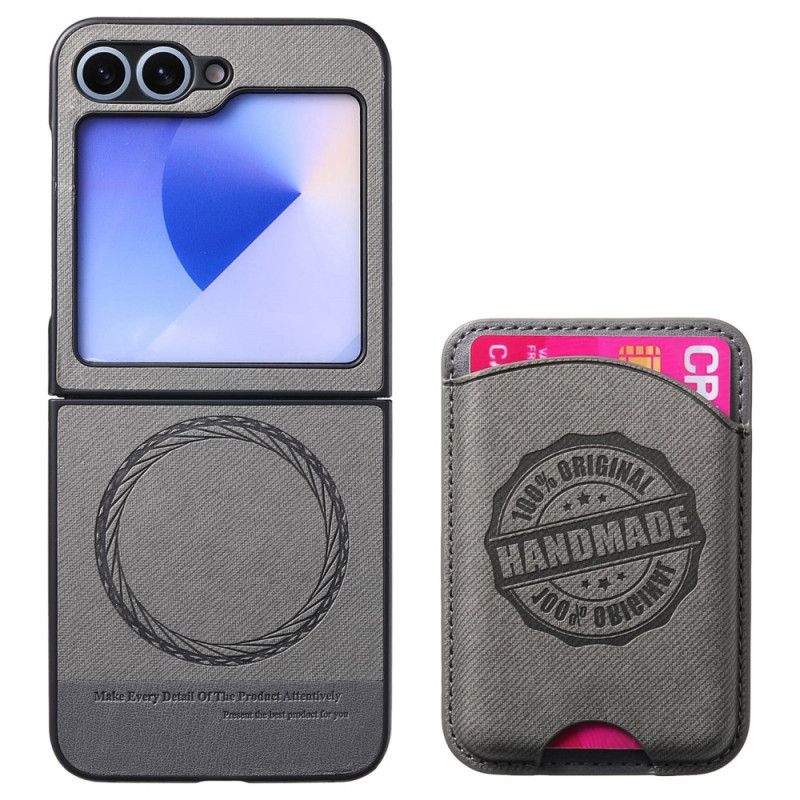 Coque Samsung Galaxy Z Flip 7 FE / Z Flip 6 Compatible MagSafe Porte-Cartes Détachable