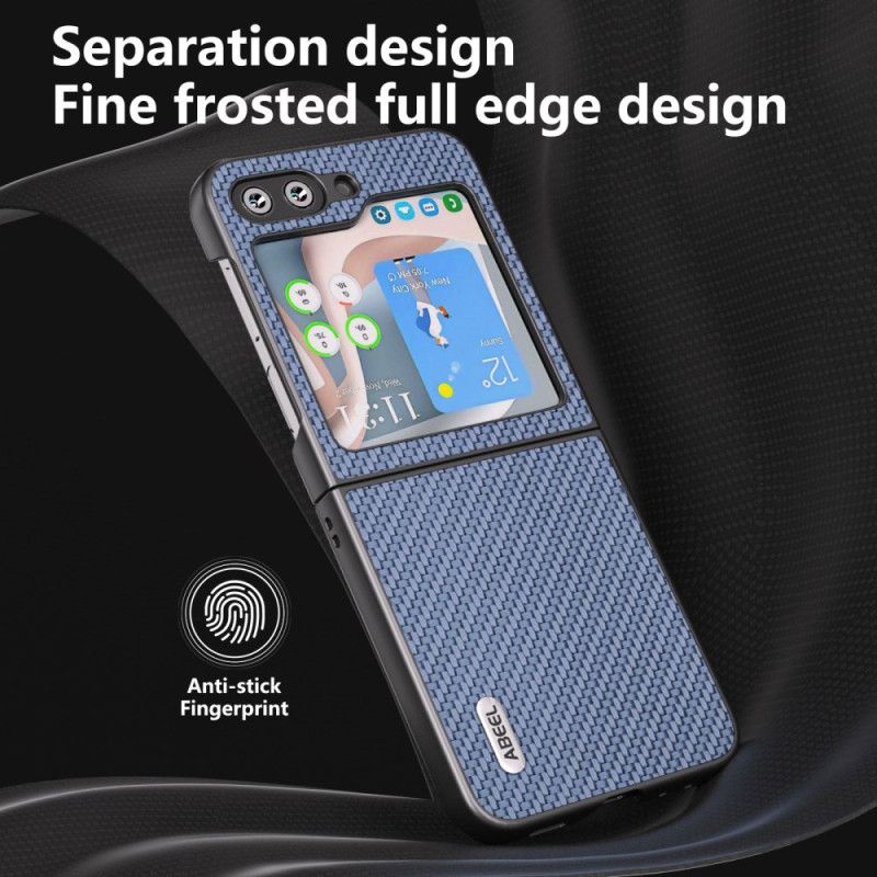 Coque Samsung Galaxy Z Flip 7 FE / Z Flip 6 Design Fibre Carbone ABEEL