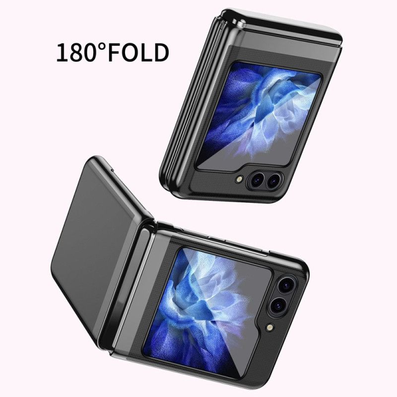 Coque Samsung Galaxy Z Flip 7 FE / Z Flip 6 Design Transparent et Effet Métal