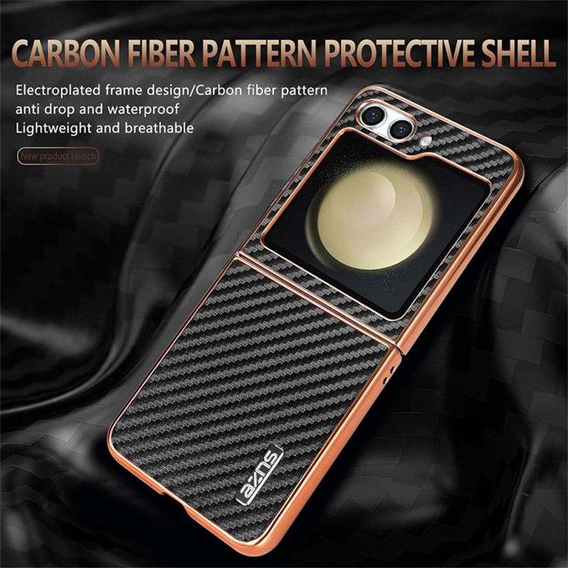 Coque Samsung Galaxy Z Flip 7 FE / Z Flip 6 Fibre Carbone AZNS