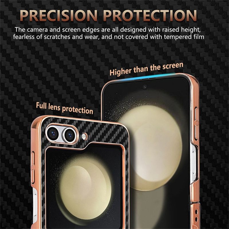 Coque Samsung Galaxy Z Flip 7 FE / Z Flip 6 Fibre Carbone AZNS