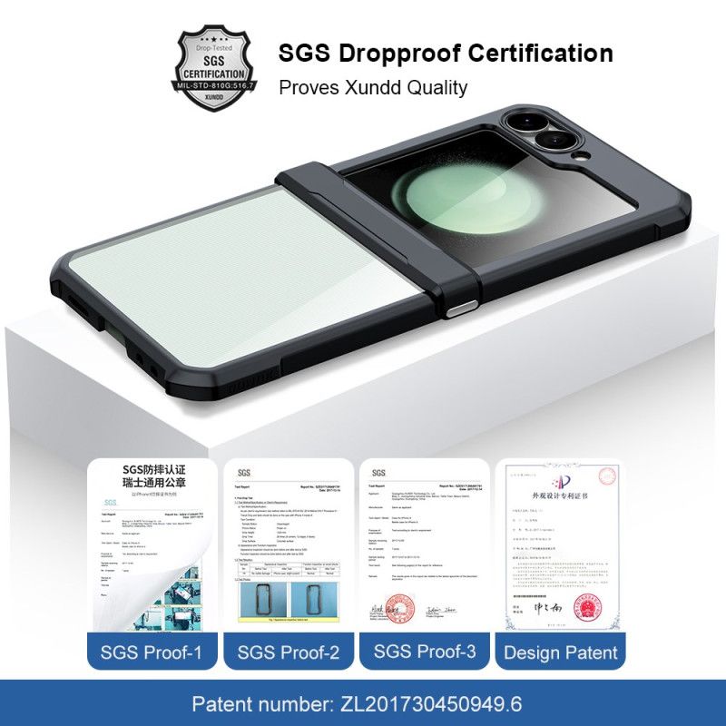 Coque Samsung Galaxy Z Flip 7 FE / Z Flip 6 Film Écran Petit Arrière XUNDD