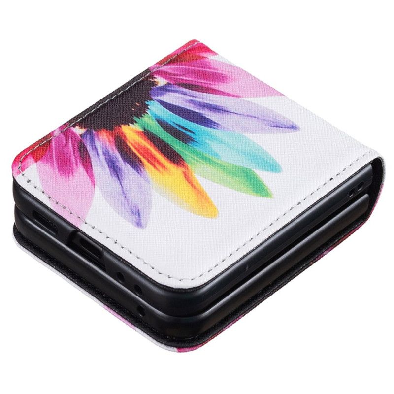 Coque Samsung Galaxy Z Flip 7 FE / Z Flip 6 Fleur Aquarelle