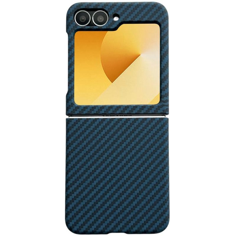 Coque Samsung Galaxy Z Flip 7 FE / Z Flip 6 Magnétique Texture Fibre Carbone