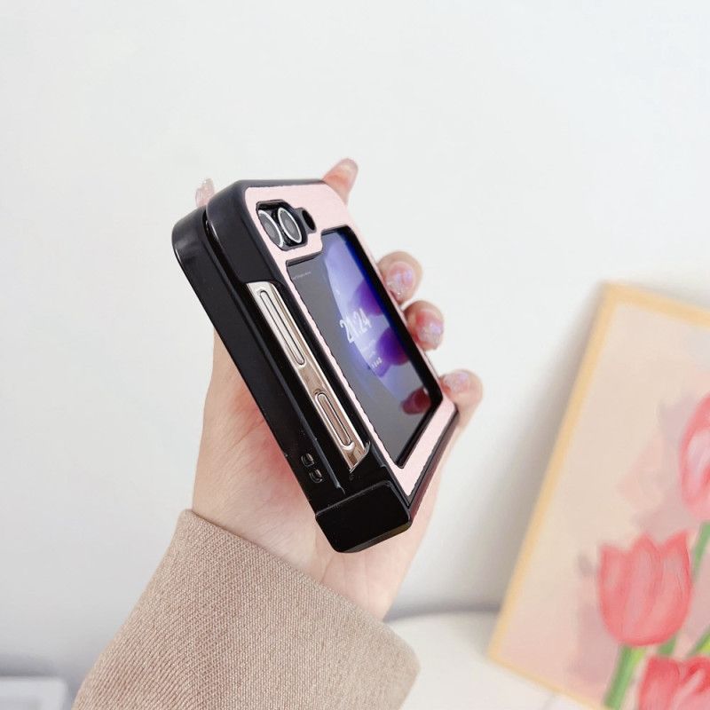 Coque Samsung Galaxy Z Flip 7 FE / Z Flip 6 Motif Litchi