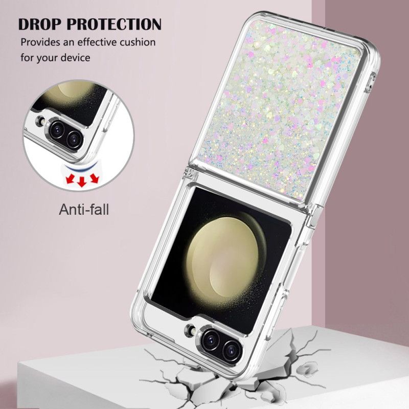 Coque Samsung Galaxy Z Flip 7 FE / Z Flip 6 Paillettes