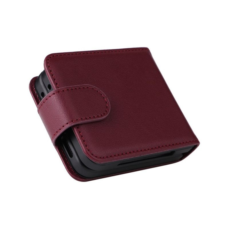 Coque Samsung Galaxy Z Flip 7 FE / Z Flip 6 Porte-Cartes Effet Cuir