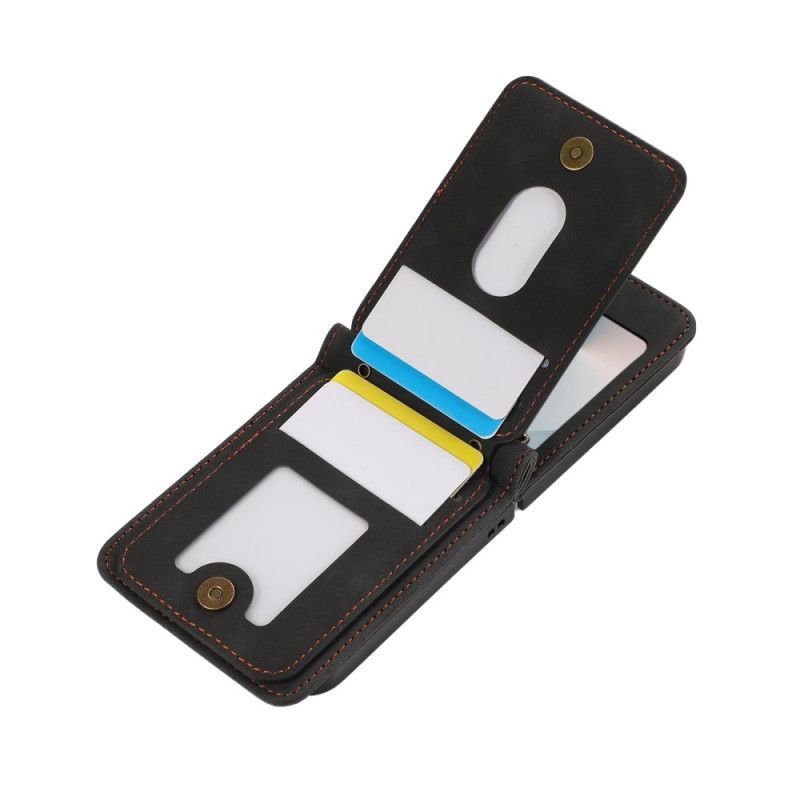 Coque Samsung Galaxy Z Flip 7 FE / Z Flip 6 Porte-Cartes et Bandoulière