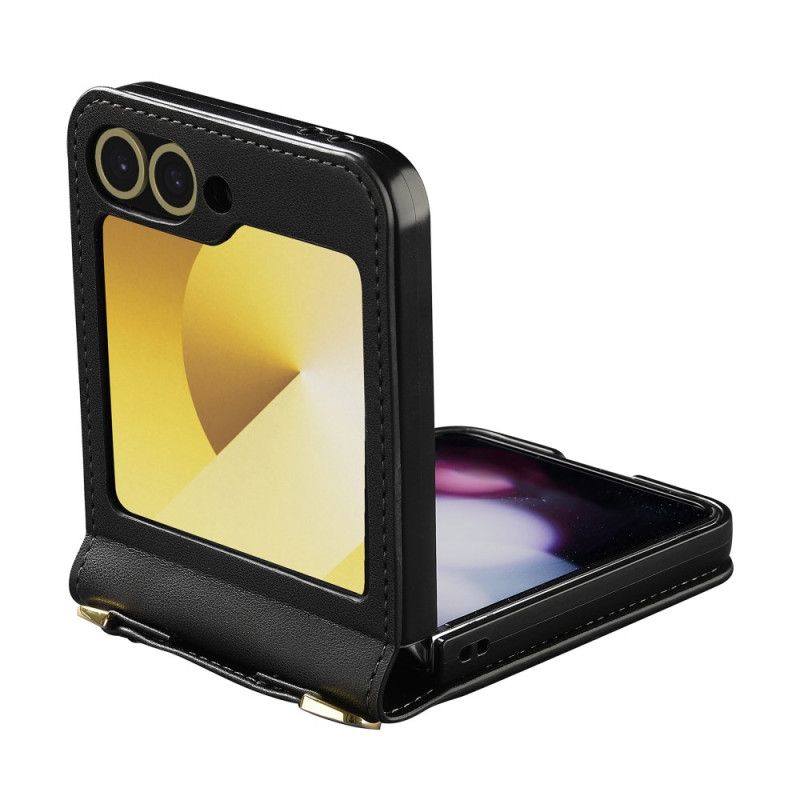 Coque Samsung Galaxy Z Flip 7 FE / Z Flip 6 Porte-Cartes et Sangle Longue