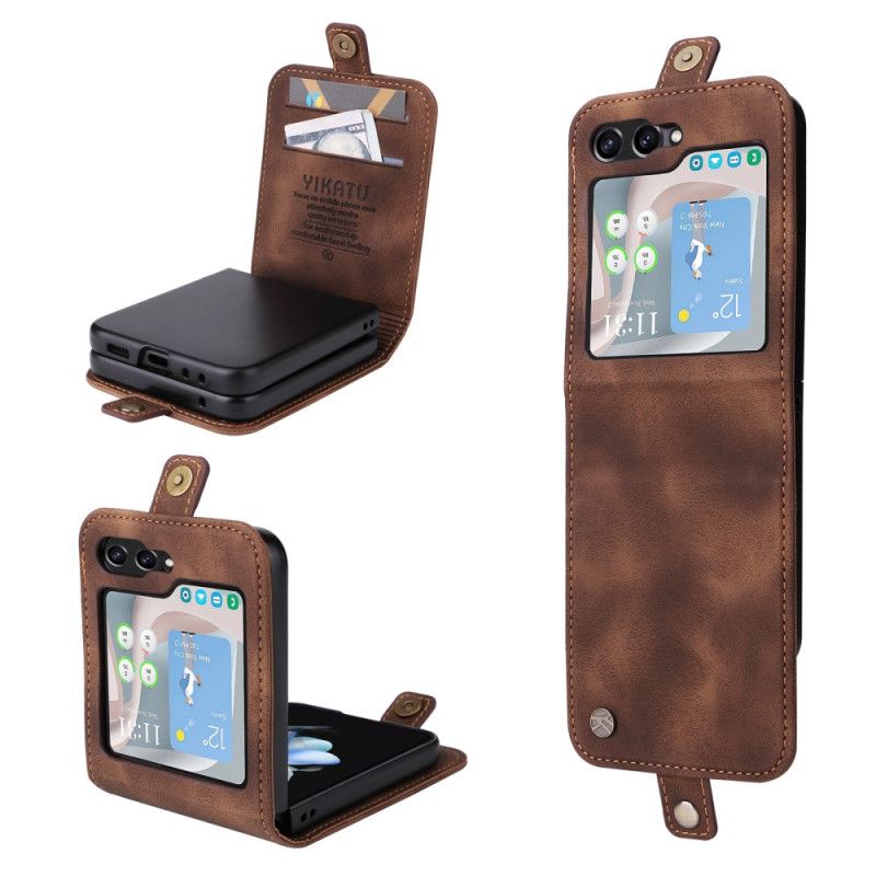 Coque Samsung Galaxy Z Flip 7 FE / Z Flip 6 Porte-Cartes YIKATU