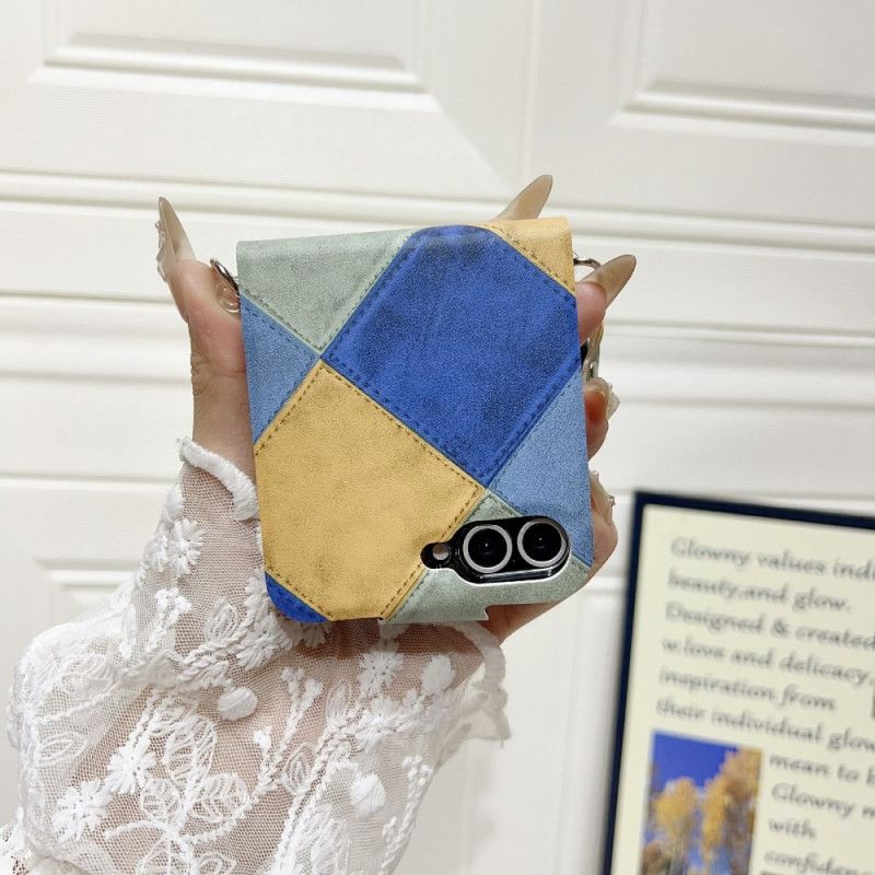 Coque Samsung Galaxy Z Flip 7 FE / Z Flip 6 Rétro avec Fermoir Patte de Chat