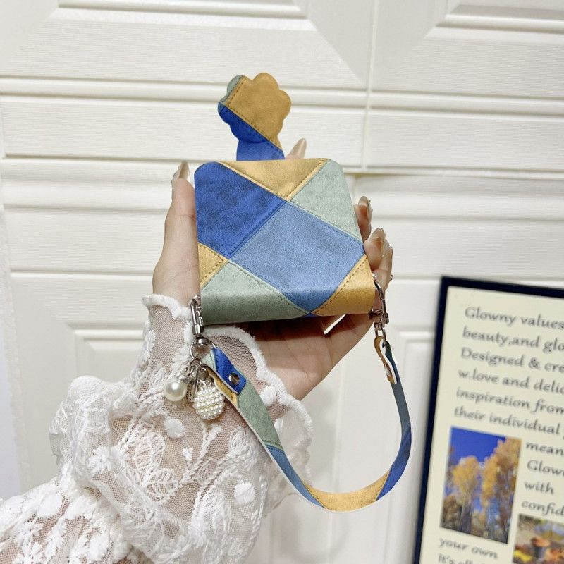 Coque Samsung Galaxy Z Flip 7 FE / Z Flip 6 Rétro avec Fermoir Patte de Chat