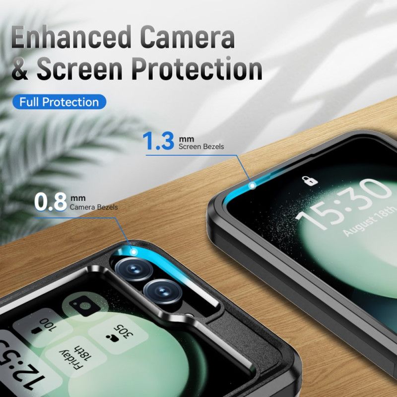 Coque Samsung Galaxy Z Flip 7 FE / Z Flip 6 Robuste Effet Métal