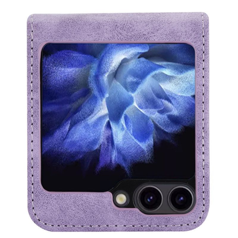 Coque Samsung Galaxy Z Flip 7 FE / Z Flip 6 Simili Cuir