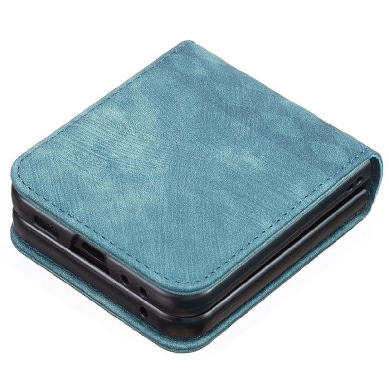 Coque Samsung Galaxy Z Flip 7 FE / Z Flip 6 Simili Cuir Frise