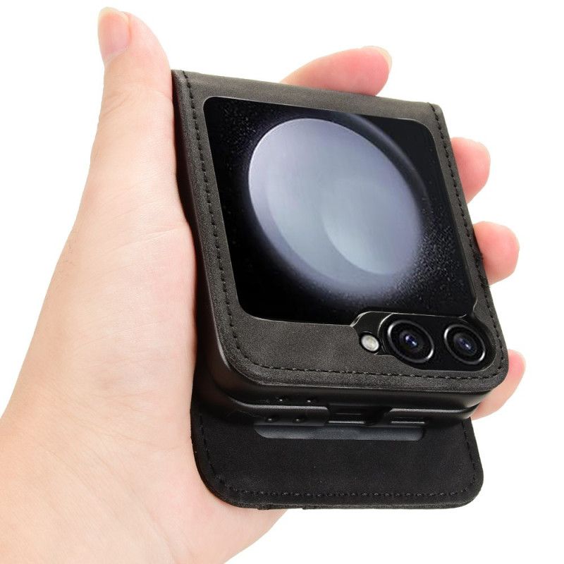 Coque Samsung Galaxy Z Flip 7 FE / Z Flip 6 Style Cuir Porte-Cartes