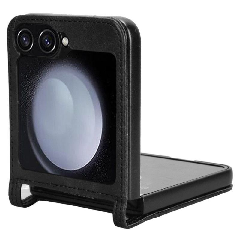 Coque Samsung Galaxy Z Flip 7 FE / Z Flip 6 Style Cuir Rétro Porte-Carte