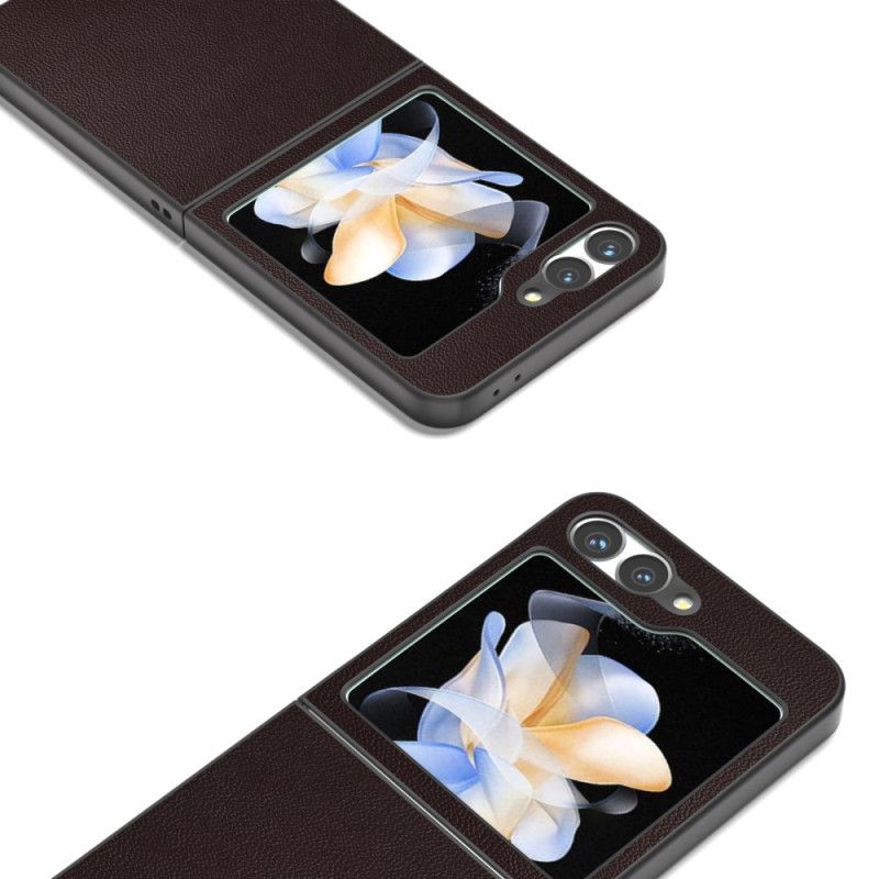 Coque Samsung Galaxy Z Flip 7 FE / Z Flip 6 Subtile Cuir