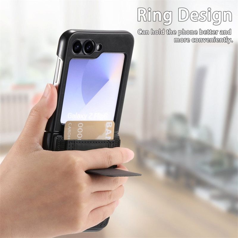 Coque Samsung Galaxy Z Flip 7 FE / Z Flip 6 Support et Porte-Cartes