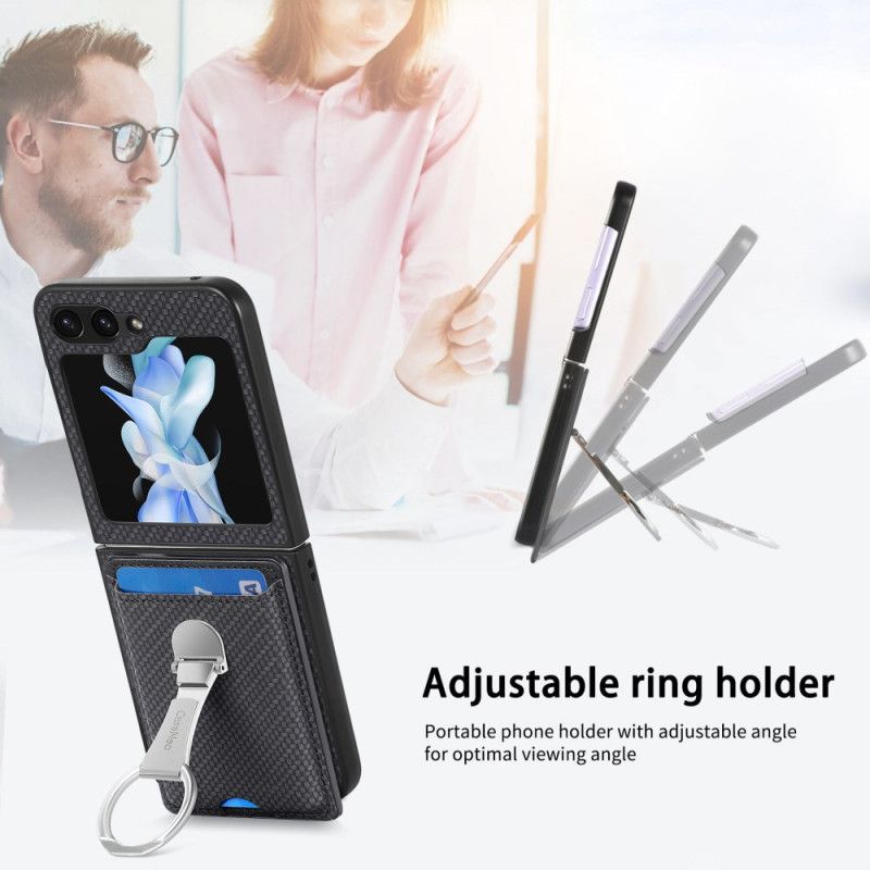 Coque Samsung Galaxy Z Flip 7 FE / Z Flip 6 Support Pliable et Porte-cartes