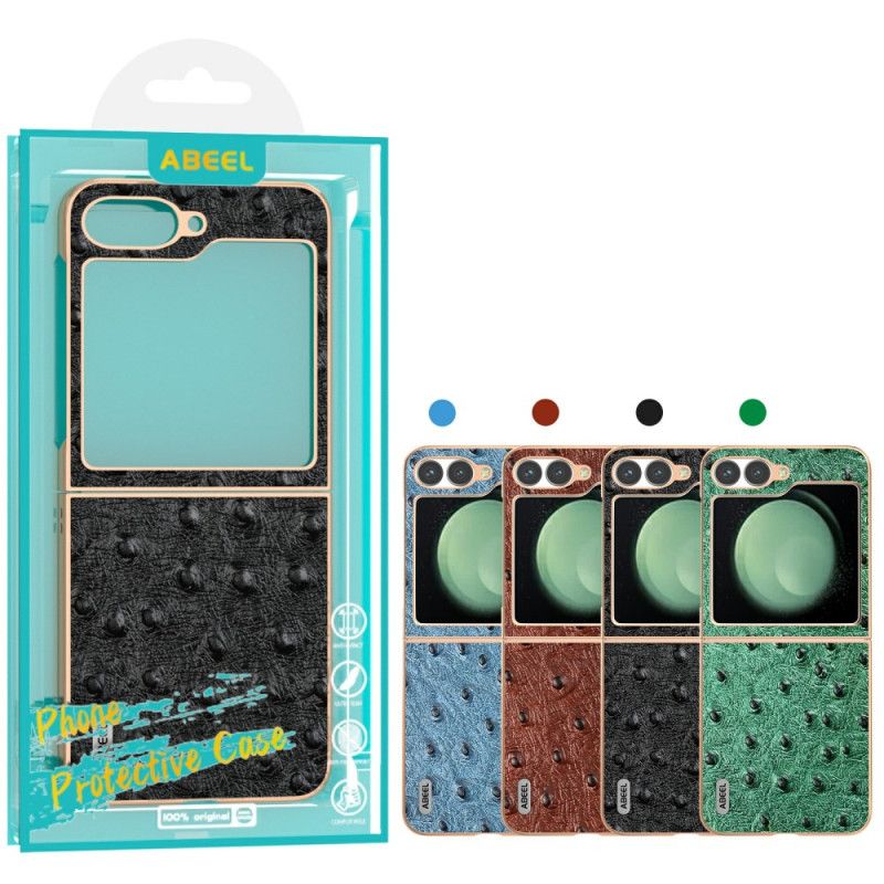 Coque Samsung Galaxy Z Flip 7 FE / Z Flip 6 Texture Autruche