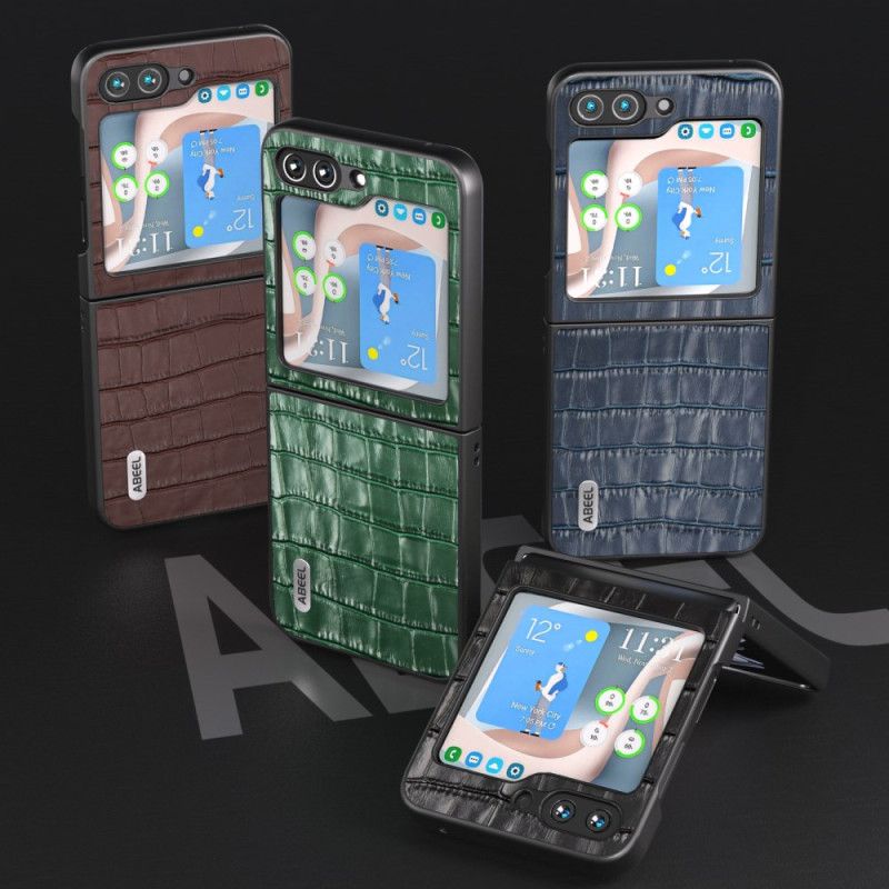 Coque Samsung Galaxy Z Flip 7 FE / Z Flip 6 Texture Crocodile Premium