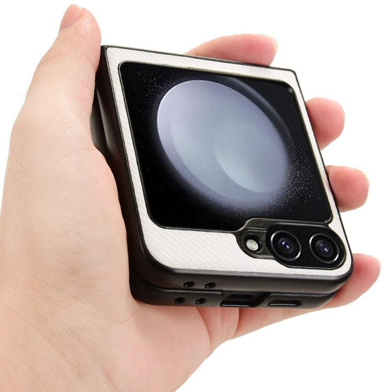 Coque Samsung Galaxy Z Flip 7 FE / Z Flip 6 Texture Fibre Carbone