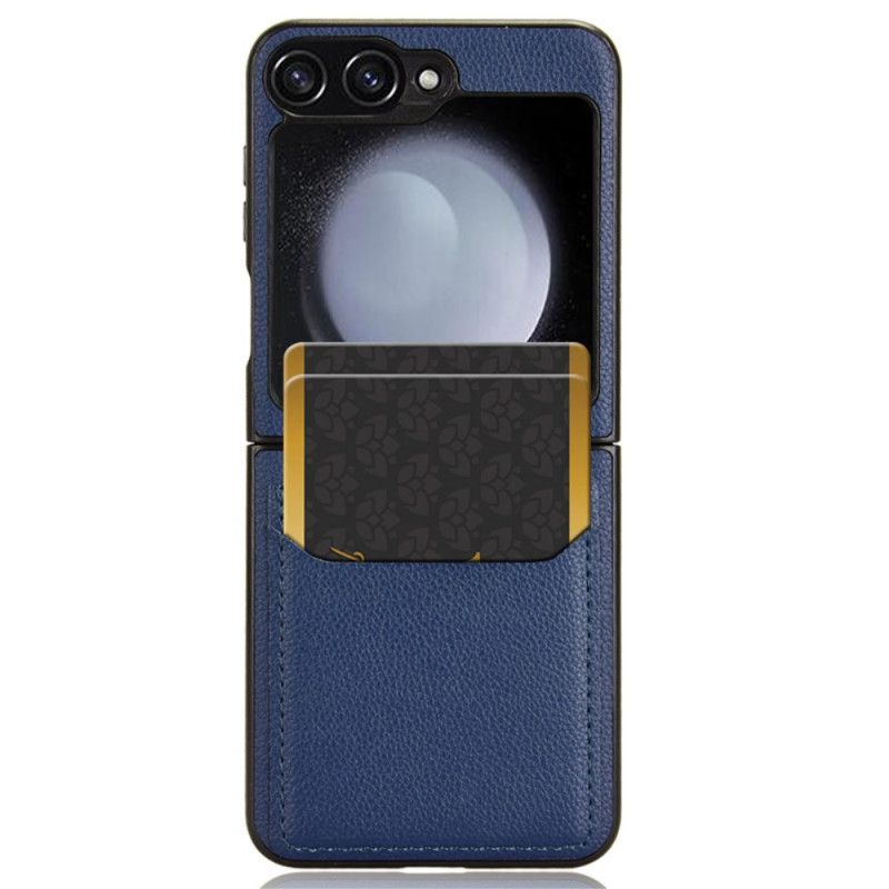 Coque Samsung Galaxy Z Flip 7 FE / Z Flip 6 Texture Litchi Porte-Cartes