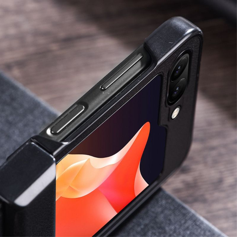 Coque Samsung Galaxy Z Flip 7 FE / Z Flip 6 Ultra Mince Simili Cuir