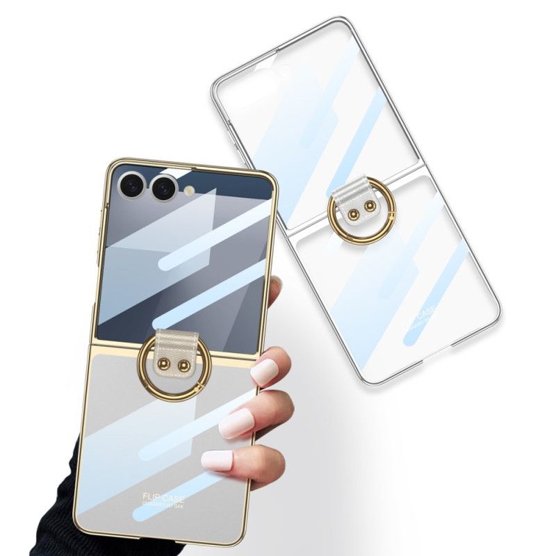 Coque Samsung Galaxy Z Flip 7 Film Protecteur et Support-Anneau GKK