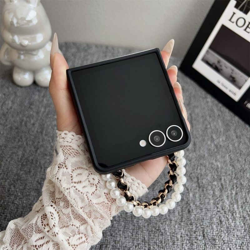 Coque Samsung Galaxy Z Flip 7 Lapin Smile avec Bracelet