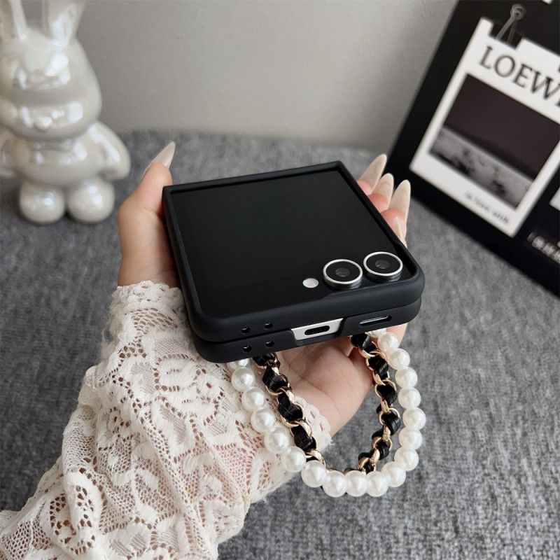 Coque Samsung Galaxy Z Flip 7 Lapin Smile avec Bracelet