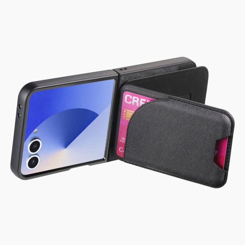 Coque Samsung Galaxy Z Flip 7 Magnétique avec Support et Porte-Cartes détachable