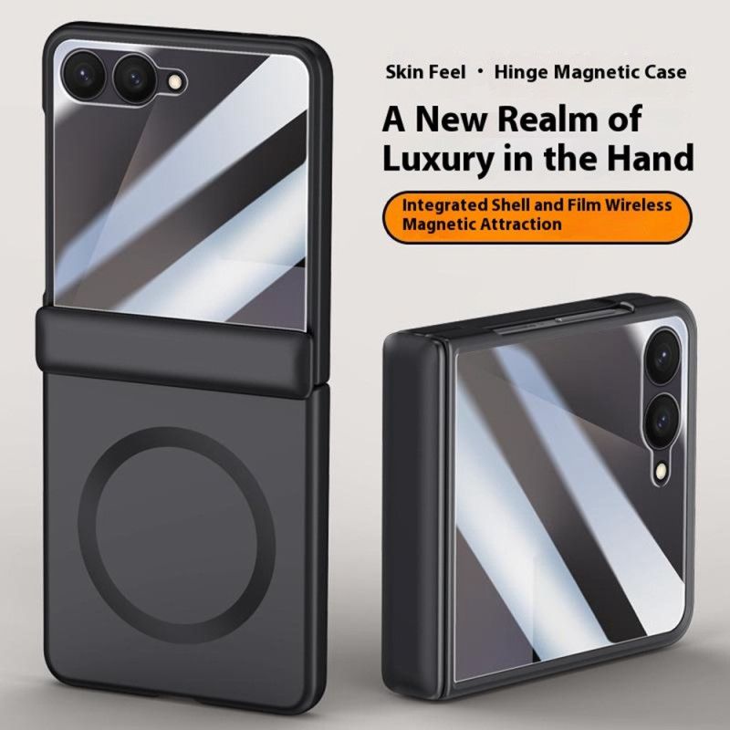 Coque Samsung Galaxy Z Flip 7 Magnétique Effet Métal