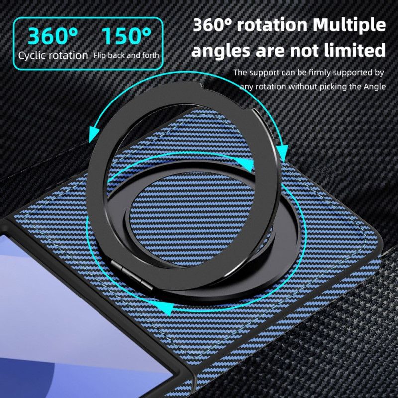 Coque Samsung Galaxy Z Flip 7 Magnétique Fibre Carbone