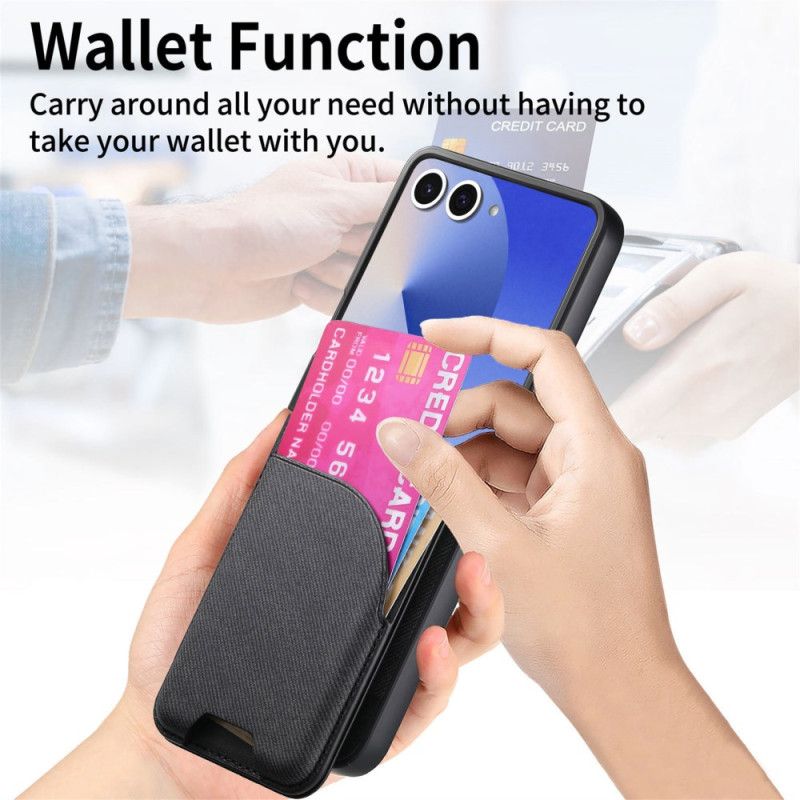 Coque Samsung Galaxy Z Flip 7 Porte-Cartes Compatible MagSafe